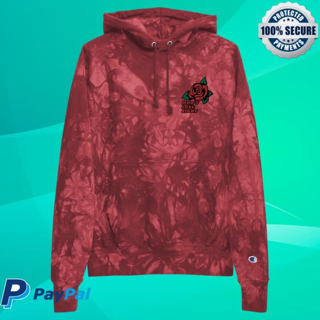 Official Itsjusta6 Merch Store Shop Itsjusta6 DLS Rose Tie Dye Pullover Hoodie Mulled Berry