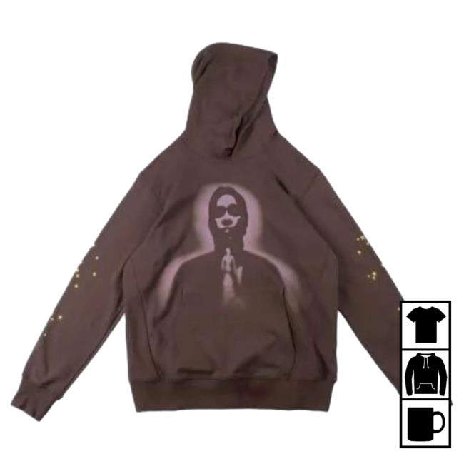 Official Sp5der Clothing Apparel Sp5der Thug Crew Angel Brown Sp5der Merch Store Shop