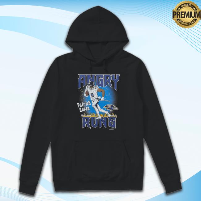 Official Homage Merch Angry Runs Ravens Patrick Queen Tee