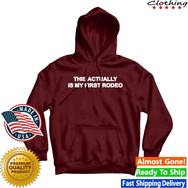 Danny Duncan Merch Store | My First Rodeo Maroon Retro Hoodie - Official Dannyduncan69 Clothing Shop