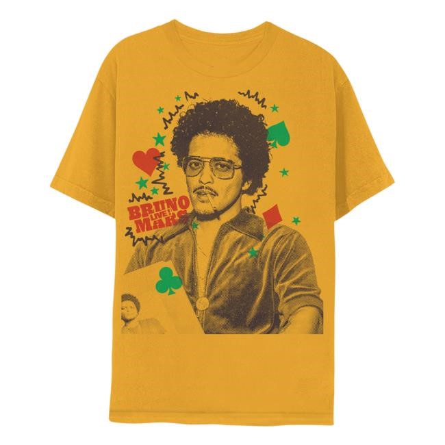 Bruno Mars Official Merch Store – Bruno Mars Live! Vintage Shirt