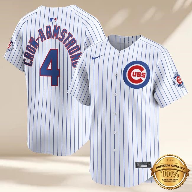 Bleacher Style Crow-Armstrong 150th Home Limited Jersey Chicago Cubs