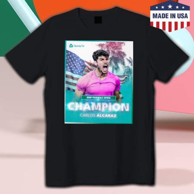 Bnp Paribas Open Champion Carlos Alcaraz Shirt