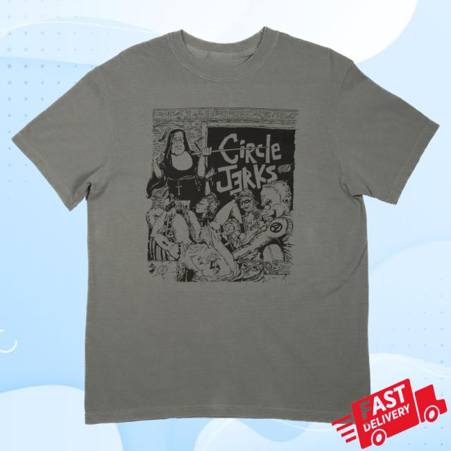 Official Kings Road Merch Store Circle Jerks Classroom Attractive Shirt (Gray) Kings Road Shop CircleJerks