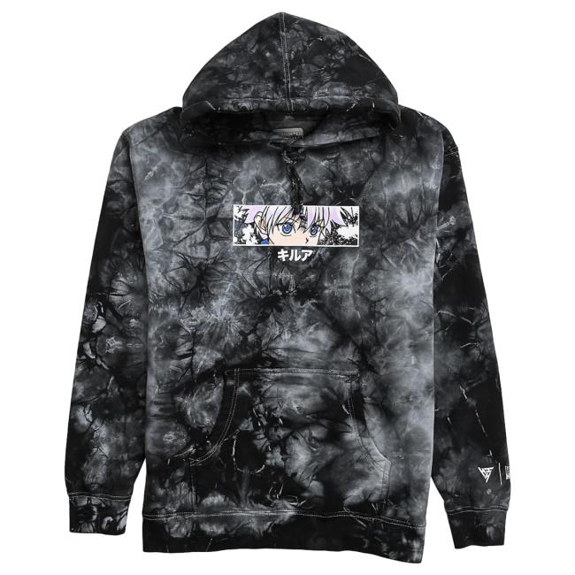 Official Hypland Clothing Merch Store Hypland Discord Hxh Killua Eyes Hooded Sweatshirt (Tie Dye)