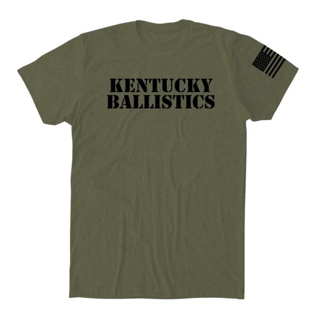 Official Kentucky Ballistics Merch Bunker Branding Kentucky Ballistics KB Shirt Military Green BunkerBranding KentuckyBallistics
