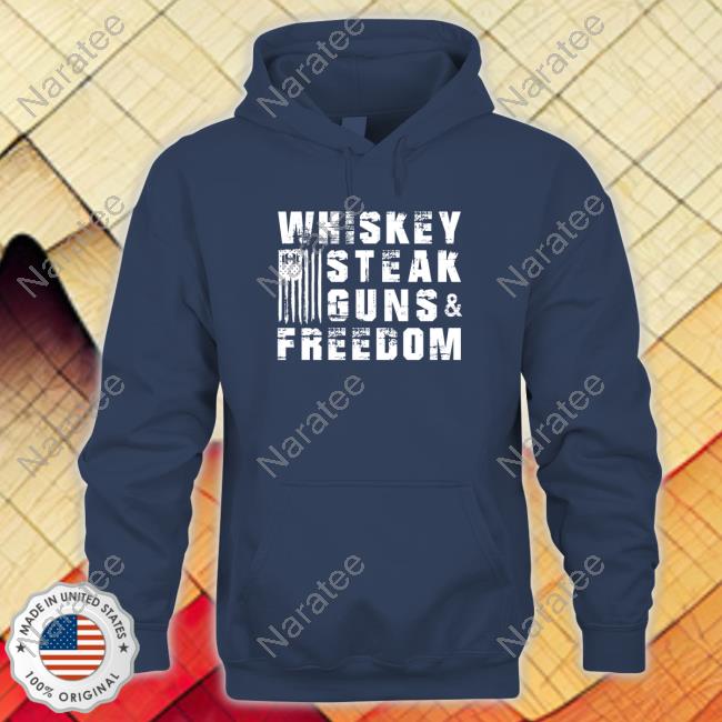 Official Hodgetwins Whiskey Steak Guns And Freedom Shirts Official Hodgetwins Whiskey Steak Guns And Freedom Long Sleeve Tee