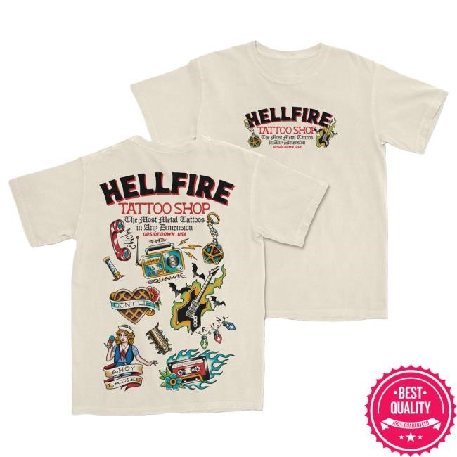 Hellfire Tattoo Shop Tshirt | The Lost Bros Official