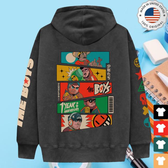 Official The Boys Merch TheBoys One Year Anniversary Sweatshirts Yeptheboys Apparel Clothing Store Shop