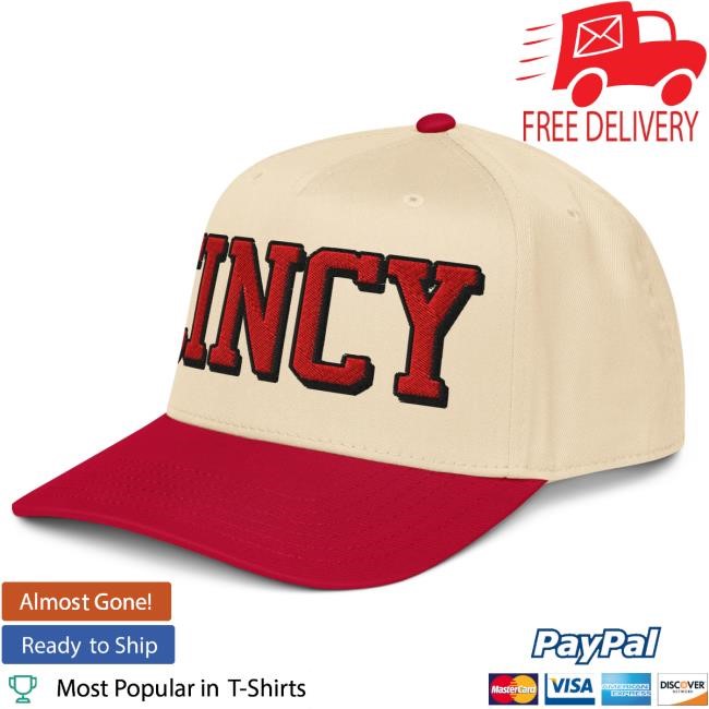 Cincy Gameday Pitch 5 Panel Cap Cincy Shirts Bold Graphic Cincy Shirts Cincy Gameday Pitch 5 Panel Cap Graphic Artwork