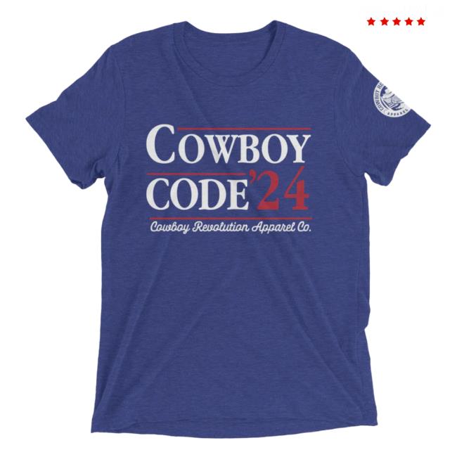 Cowboy Revolution Apparel "Cowboy Code '24" Cowboy Revolution Shirt New