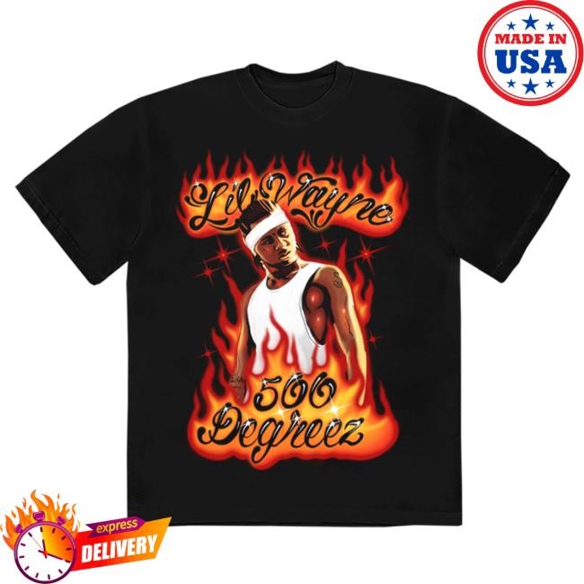 Lil Wayne Official Merch Shop 500 Degreez Airbrush 20Th Anniversary S/S Tee Lil Wayne Official Merch Shop 500 Degreez Airbrush 20Th Anniversary 2024 Shirt