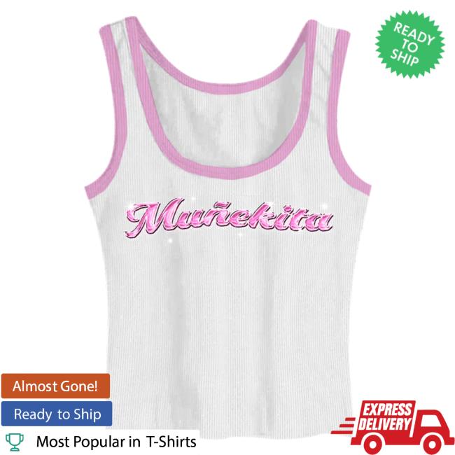 Kali Uchis Clothing Store Shop Muñekita Black Rhinestone Tank Top Shirt New Kaliuchis Merch