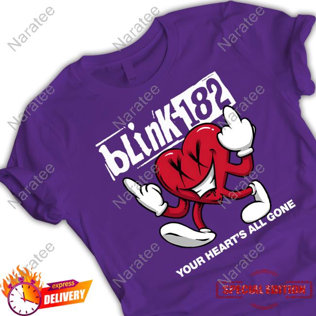 Official Blink 182 Merch Your Heart's All Gone T-Shirt