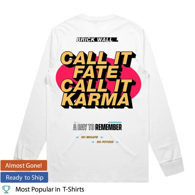ADTR Merch Brick Wall Long Sleeve A Day To Remember