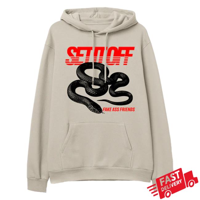 Official Set It Off Merch Store Set It Off Snake Crew neck Sweatshirt - Sand Set It Off Clothing Shop SetItOff