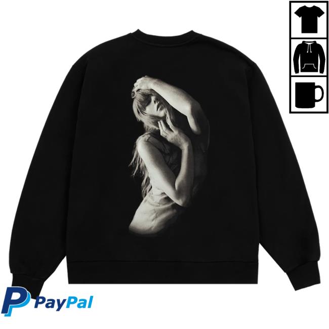 Official Taylor Swift Merch Store The Tortured Poets Department Black Hood Taylor Swift Apparel Clothing TaylorSwift