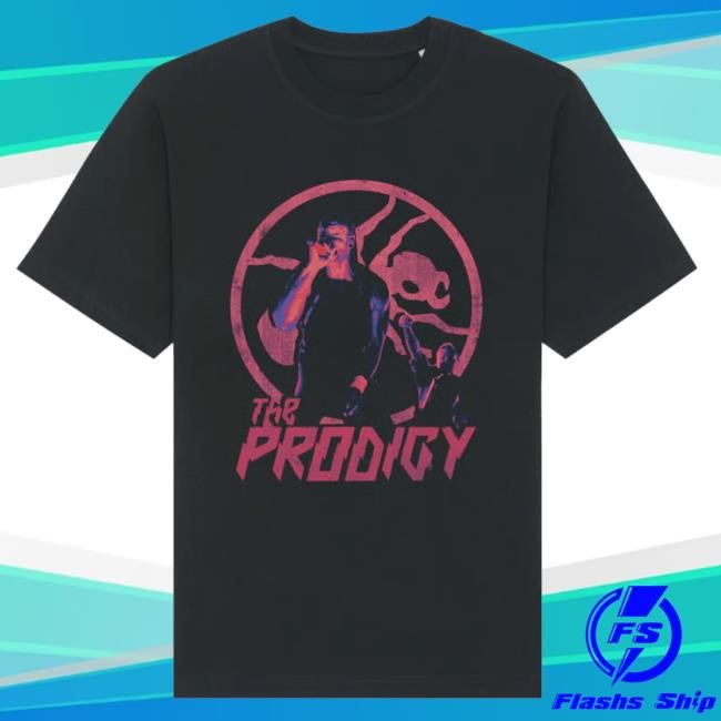 Official The Prodigy Attack Mode Photo Black Tees