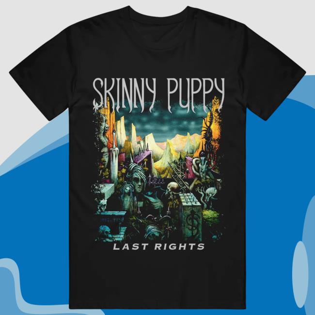 Official Skinny Puppy Merch Skinny Puppy Last Rights Black Tees