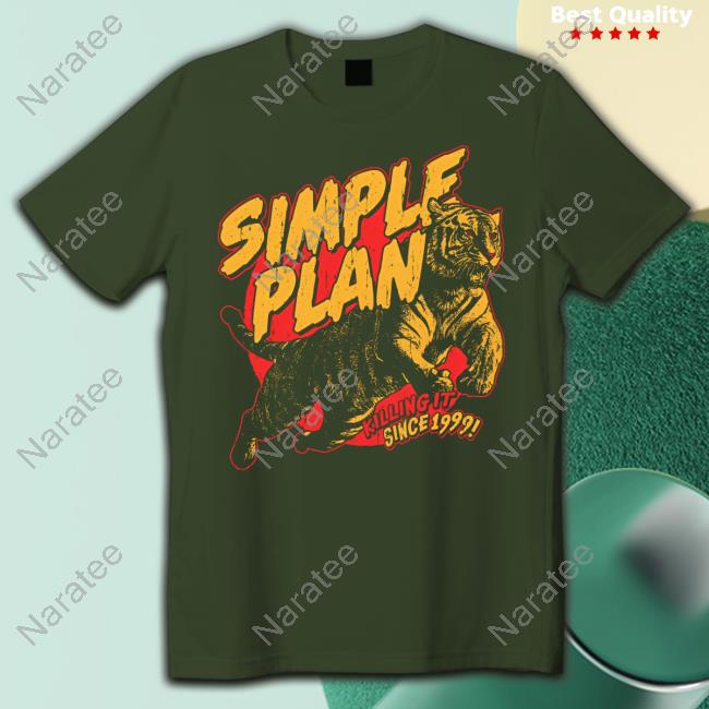 Simple Plan Tiger 1999 Long Sleeve Tee