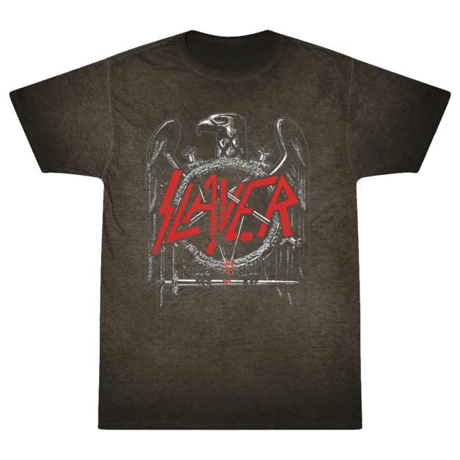 Eagle Gray Wash Shirt Official Slayer Clothing Store Shop Merch