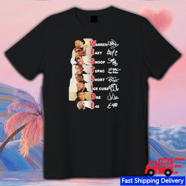 Westside Rappers Warren Eazy Snopp Dog Tupac Sweater