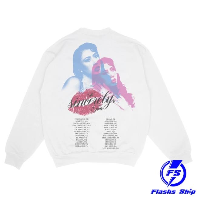 Official Kali Uchis Merch Store Sincerely, Tour Sweater