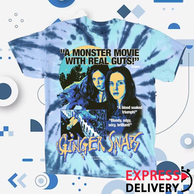 Official Studiohouse Designs A Monster Movie With Real Guts Ginger Snaps Movie Promo Tie Dye Tee
