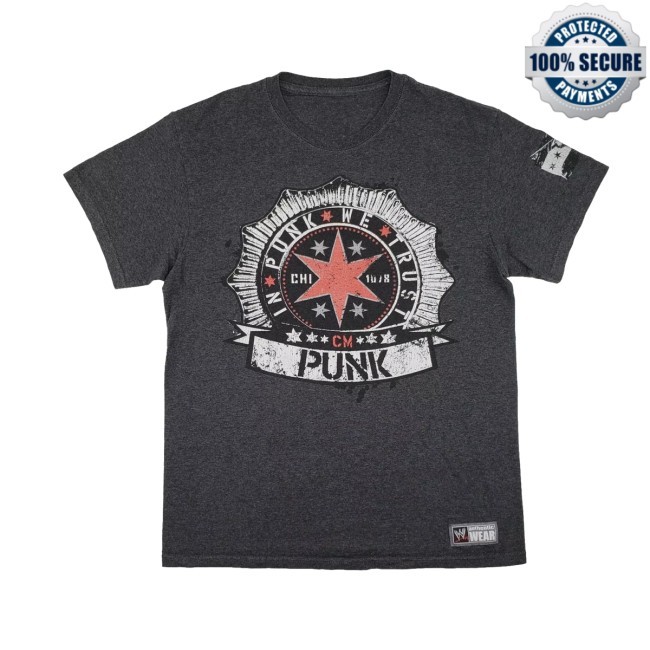 2012 Cm Punk New Tee In Punk We Trust Best The World Chicago Medium