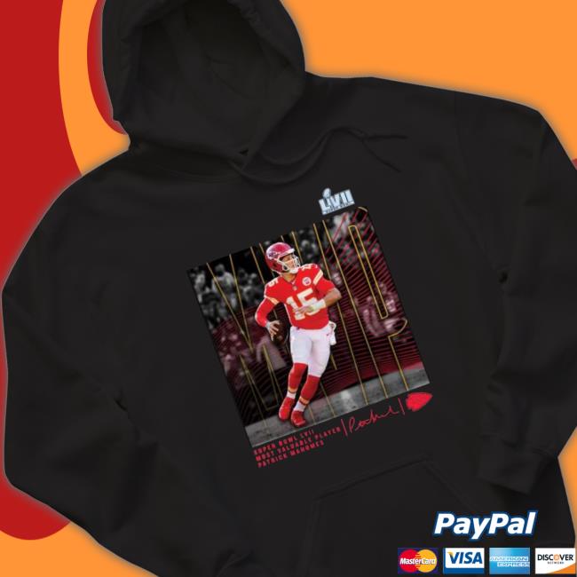 Patrick Mahomes Kansas City Chiefs Mvp Super Bowl Lvii Most Valuable Player Signature Crewneck Sweatshirt
