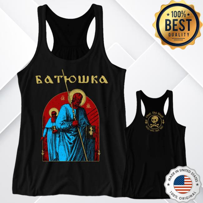 Official Kings Road Merch Store Batushka - "Pilgrims" Beach Black Unisex Tank Top T-Shirts Kings Road Shop