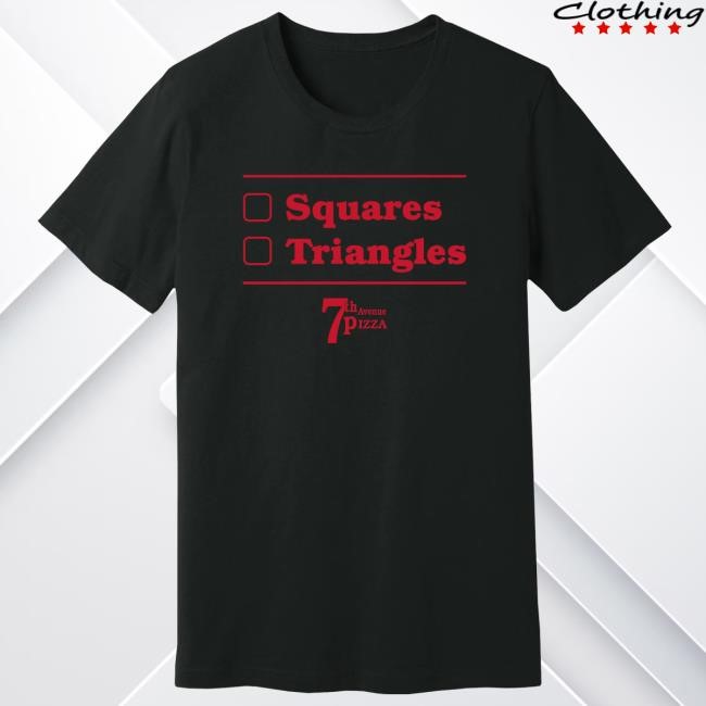 7Th Avenue Pizza Shape Debate T Shirt