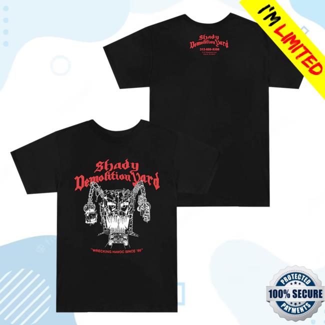 Official Eminem Merch Store Slim Shady Eminem Shady Demolition Logo T-Shirt Eminem Apparel Clothing Shop SlimShady