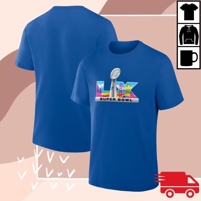 Fanatics Royal Legacy T-Shirt Super Bowl Lx NFL Stadium Visual