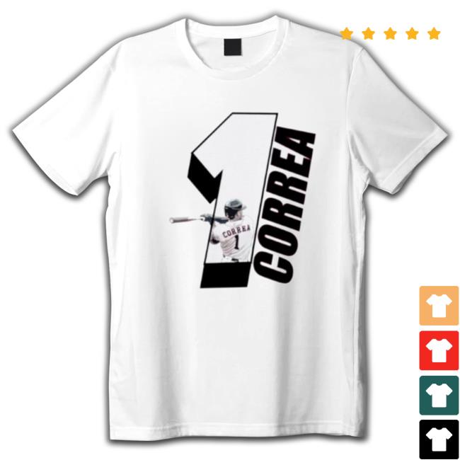 No 1 Baseball Jersey Number Carlos Correa Shirt