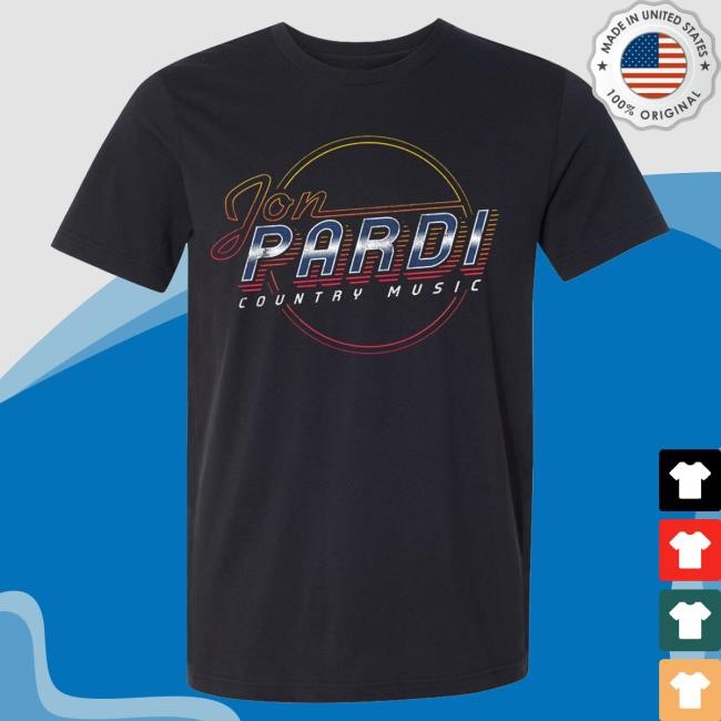 Official Jon Pardi Merch Store Jon Pardi Retro Chrome Shirt New