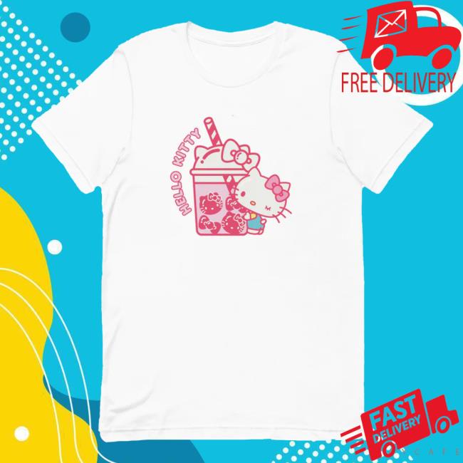 Sanrio Merch Store Hello Kitty Bubble Tea Shirt Sanrio Clothing Shop Official Apparel