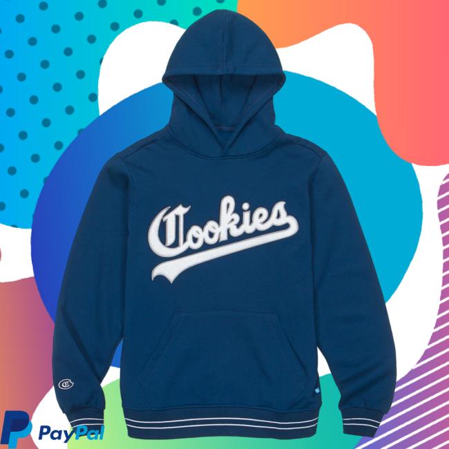 Official Cookies Merch Store Cookies Spring 2 Ivy League Popover Sweatshirt Navy Apparel Clothing Shop Cookiessf