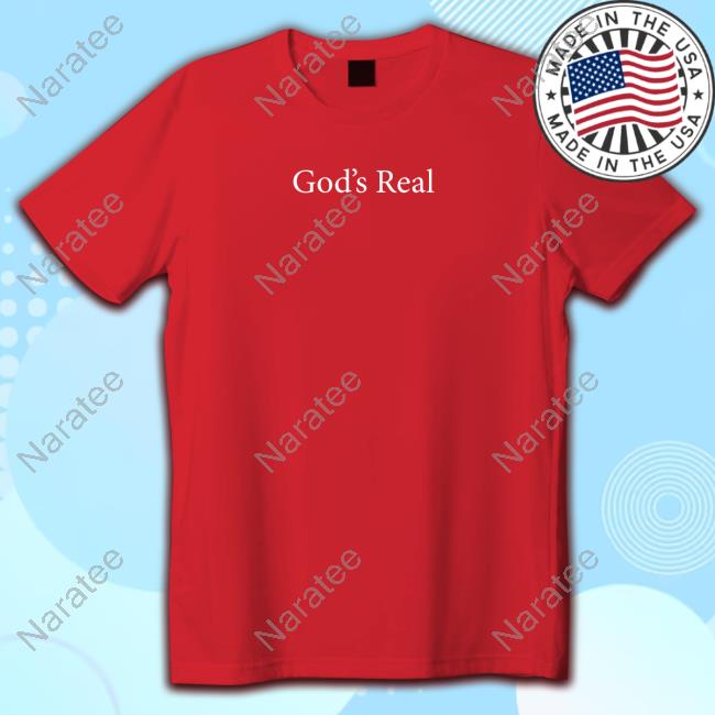 Jim Kelly Wearing God's Real Tee Shirt