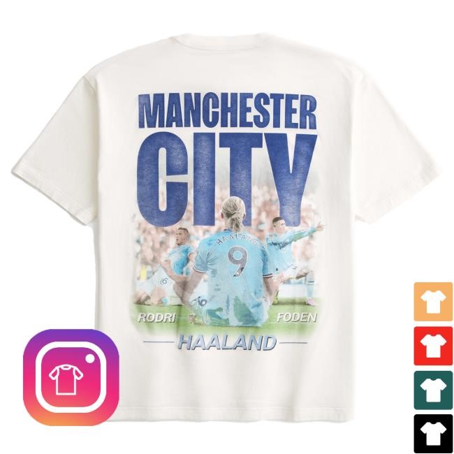 Official Hollister Merch Store Manchester City F.C. Graphic Hot Shirt HollisterCO