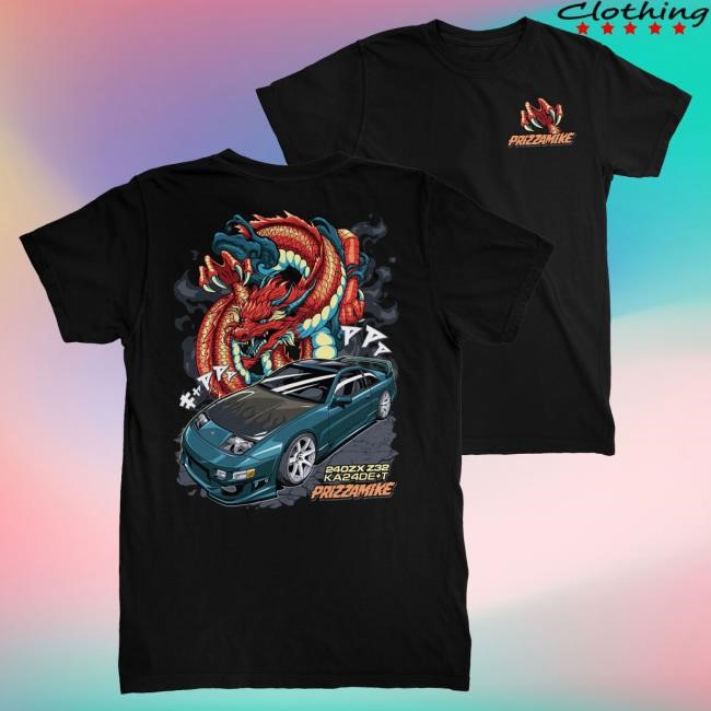 Official PrizzaMike Merch 240zx Dragon Hoody