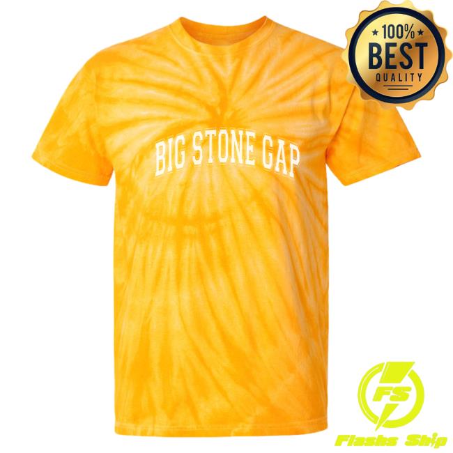 Official Hometown Apparel Clothing Merch Big Stone Gap Virginia Varsity Tie-Dye Shirt 2023 Tie Dye Gold