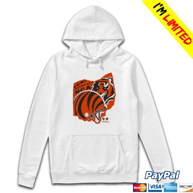 Cincinnati Bengals New Era White Gameday State Sweatshirt