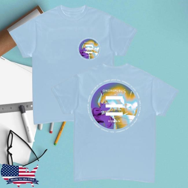 Official One Republic Shop Onerepublic Human Tour - Blue T Shirt