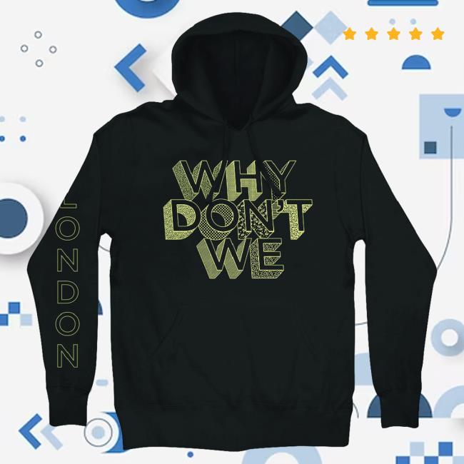 Official Merch Bar Why Don't We Store Shop Black European Exclusive London Crew neck MechBar