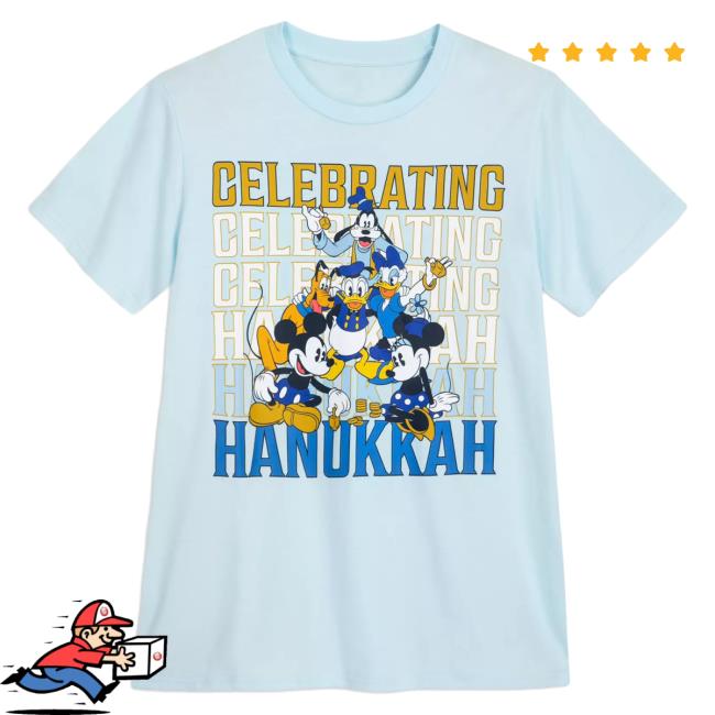 Official Shop Disney Merch Store Mickey Mouse And Friends Hanukkah Holiday Family Matching Attractive Shirt Shopdisney Appare Clothing