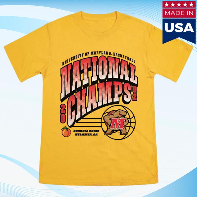 Maryland Men's Basketball 2002 National Champs T Shirt