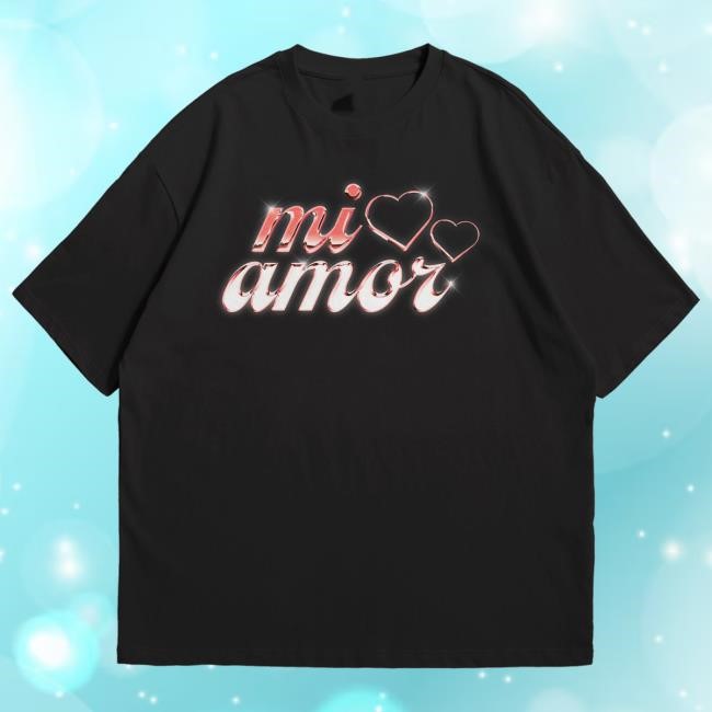 Mi Amor Text Black Shirt JVKE - Official Merchandise