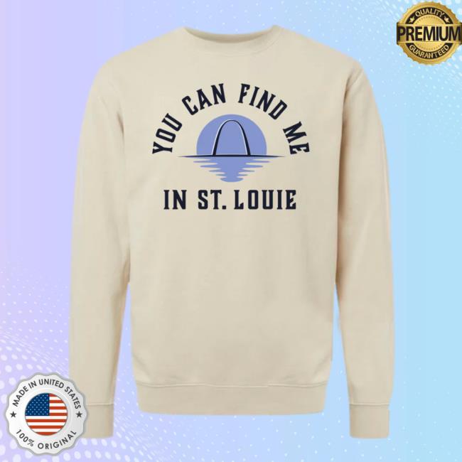 Official Arch Apparel Find Me In St. Louie Pigment Crewneck Sweatshirt