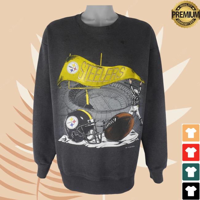 Official Vintage Club Clothing (Nutmeg) - Pittsburgh Steelers Crew neck Sweatshirt 1993 Large